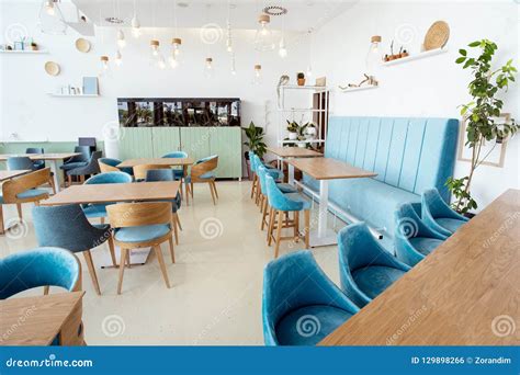 Modern And Simple Cafe Interior Stock Photo Image Of Dinner