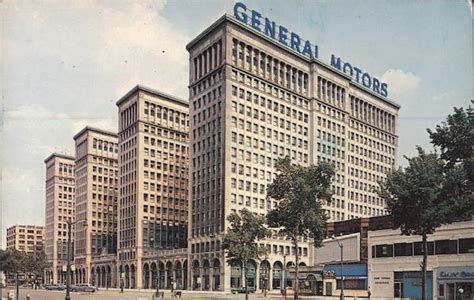 The General Motors Building Detroit Mi Postcard