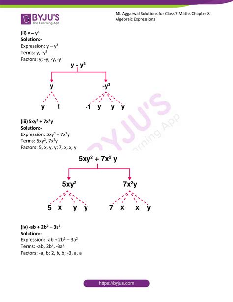 Download revision notes for cbse class 7 algebraic expressions available in pdf made by class 7 teachers as per 2021 class 7 syllabus, also get free short notes, brief there were times when grade 7 students read the entire page blankly without even understanding a single word, but if you make. ML Aggarwal Solutions for Class 7 Maths Chapter 8 ...