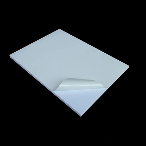 250pcslot Self Adhesive White A4 Pvc Sheet Waterproof Printing Paper