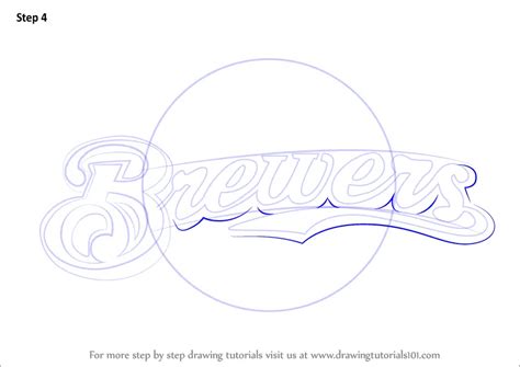 Learn How To Draw Milwaukee Brewers Logo MLB Step By Step Drawing