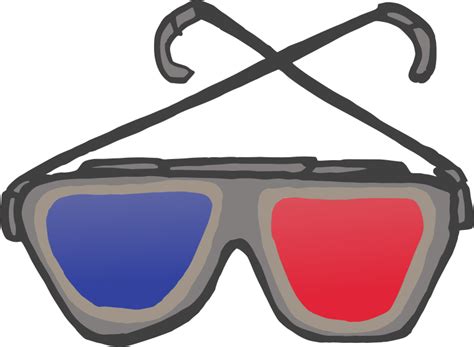 3d Anaglyph Glasses Openclipart