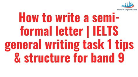 Formal Letter Structure Ielts Ielts Gt Task 1 Archives Ielts Teacher