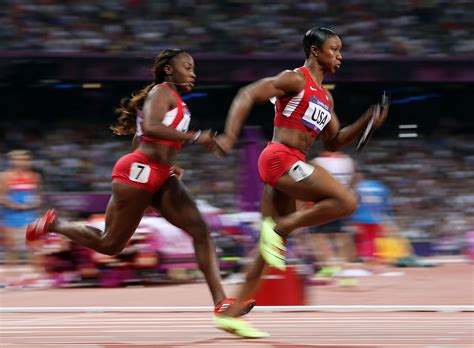 in world record time americans take gold in women s 4x100 relay ncpr news