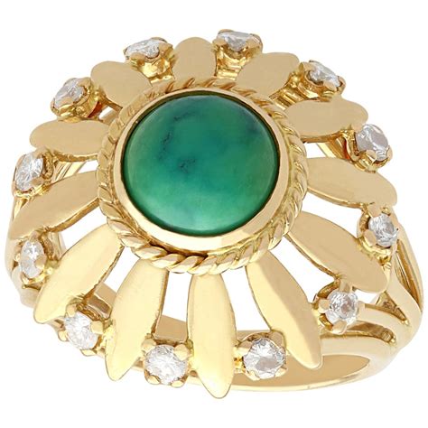 Fabulous Leo Pizzo Turquoise And Diamond Ring For Sale At Stdibs