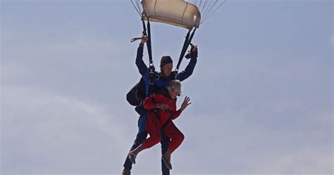 Watch South African Woman Celebrates 100th Birthday By Skydiving