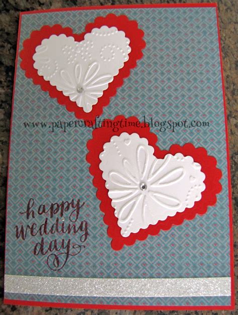 Papercrafting Time Wedding Card Using Artfully Sent Cricut Cartridge