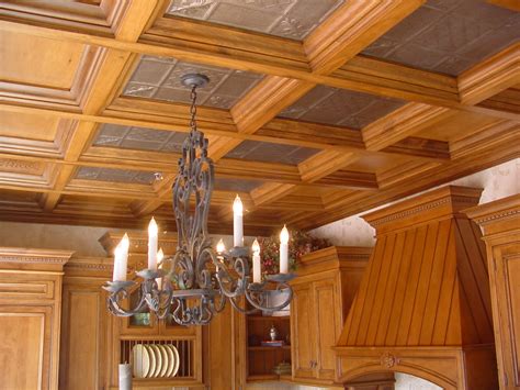 Suspended ceilings are also sometimes known as acoustical ceilings because they have the ability to muffle noises down by up to 50%. Photos of coffered ceilings