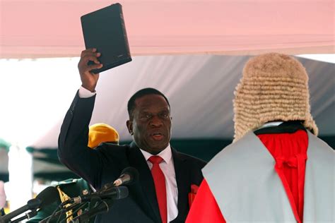 Emmerson Mnangagwa Toma Posse Como Presidente Do Zimbábue Diário X