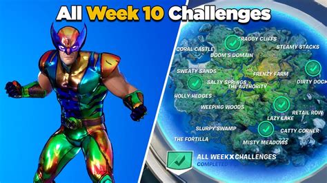 Fortnite Week 10 Challenges With Legendary Missions E Report