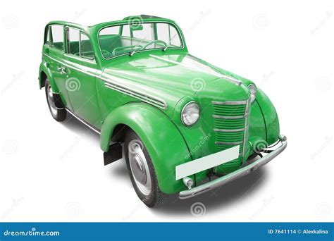 Green Vintage Car Stock Photo Image Of Motor Fashioned 7641114