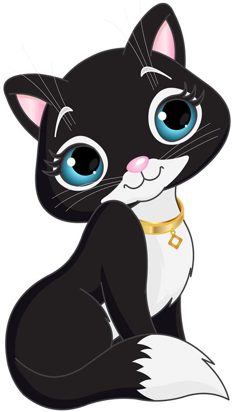 Black Kitten Cartoon