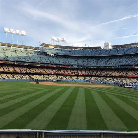Left Field Pavilion Baseball Stadium In Los Angeles