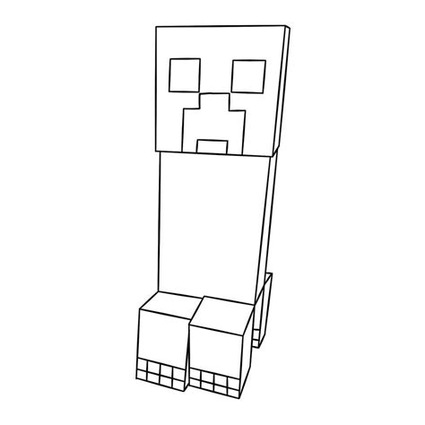 Minecraft coloring pages, a large collection for free printing. creeper minecraft Colouring Pages | Minecraft coloring ...