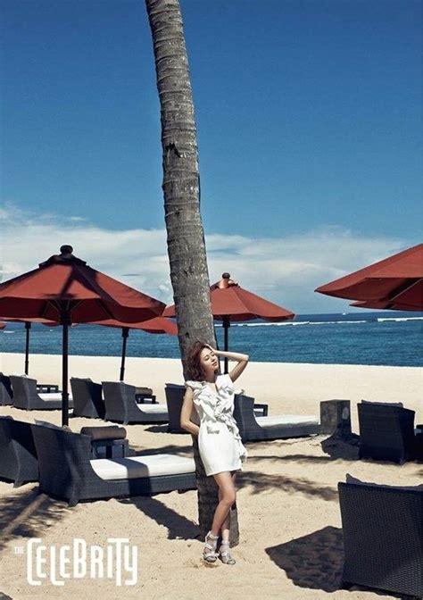 Baek Jin Hee Bares Her Back On A Beach In Bali For The Celebrity Baek Jin Hee Celebrity