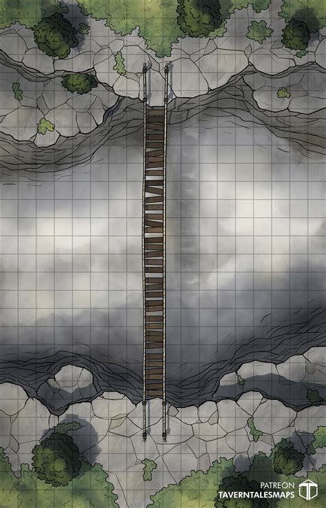 Rope Bridge Tavern Tales On Patreon Fantasy Map Dungeon Maps Dnd