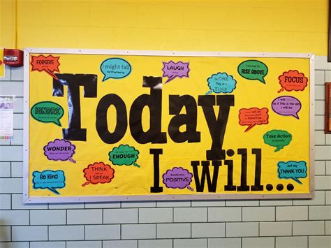 Encouraging Bulleting Board At The Middle School I Made Middle
