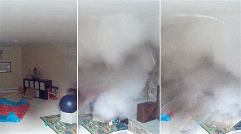 Nanny Cam Captures Moment Boiler Blows In Playroom Daily Mail Online