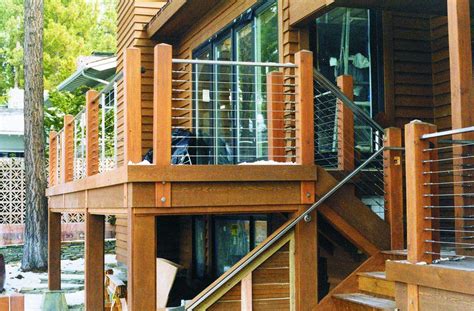 The final component to be installed on this deck was the cable railing from feeney. Install a Steel Cable Deck Railing Systems (With images ...