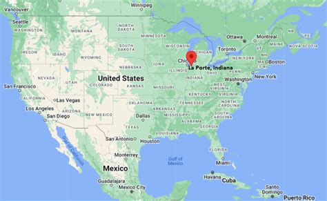 Where Is La Porte In Usa Location Map Of La Porte Indiana