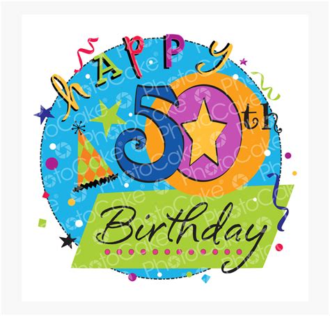 Happy 50th Birthday Clipart Clipart Best