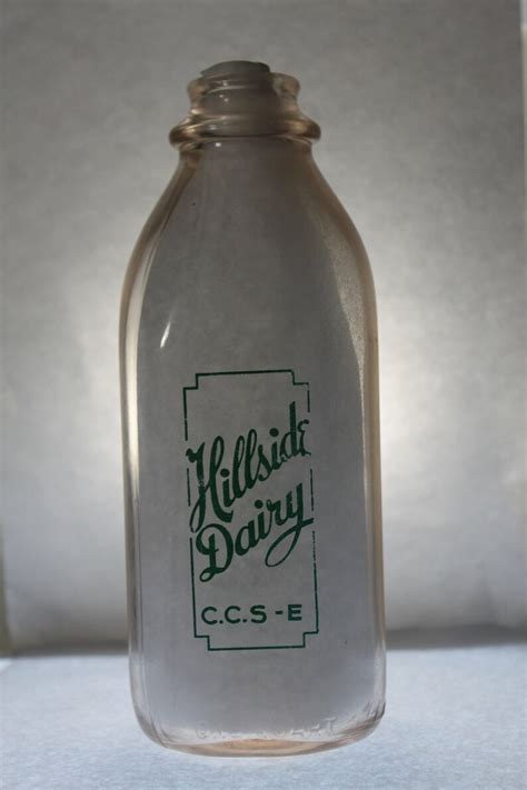 Hillside Dairy Ccs E Cleveland Ohio 1qt Milk Bottle Etsy