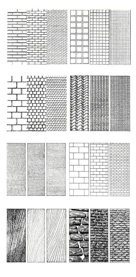 Learning To Illustrate Textures Techniques For Architects Designers