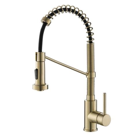 Would moen brushed gold be a good match, or is there one that would be a better fit? KRAUS Bolden Single-Handle Pull-Down Sprayer Kitchen ...