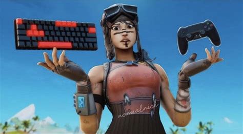 Renegade Raider Holding Xbox Controller Fortnite Skins Holding A Controller Wallpapers