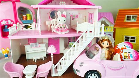 2 Story Doll House Playset Kids Toys Youtube