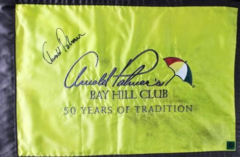 Lot Detail Arnold Palmer Signed Course Used 50th Anniversary Bay Hill