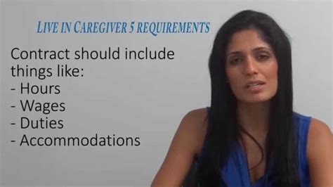 Live In Caregiver 5 Requirements Youtube