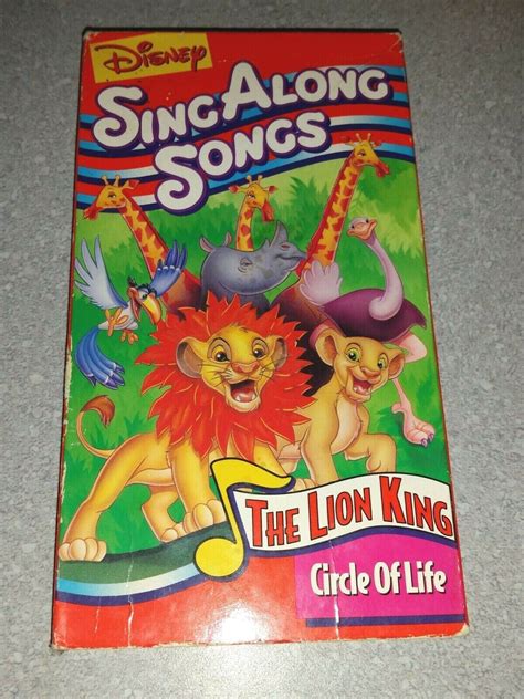Disney Sing Along Songs Lion King Circle Of Life Vhs Video Cassette