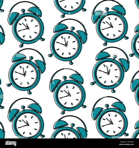 Alarm Clock Pattern Image Stock Vector Image And Art Alamy