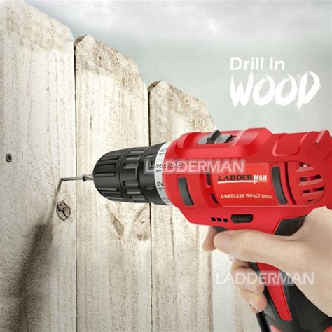 [package] ldm 24v 2li ladderman cordless hammer impact drill screwdriver with 2 battery pack