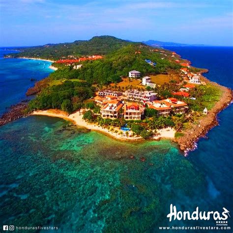 Roatán Es Una De Las Islas De La Bahía Del Caribe De Honduras Parte De