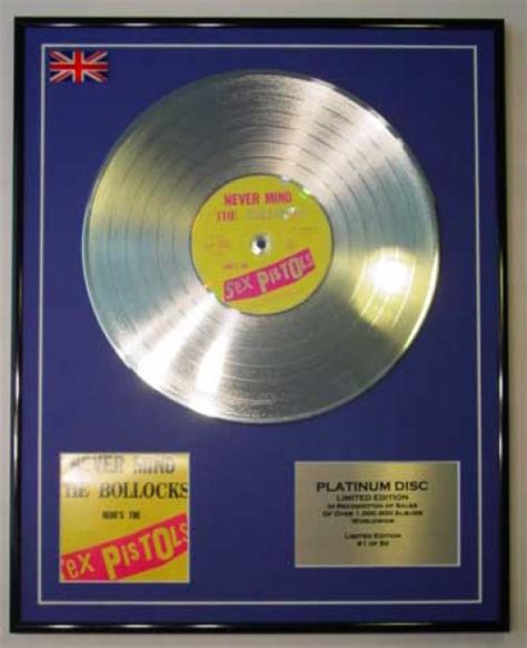 Sex Pistolsltd Edition Cd Platinum Discrecordnever Mind The Bollocks