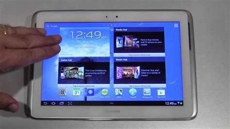 Samsung Galaxy Note 101 Android Tablet Review Youtube