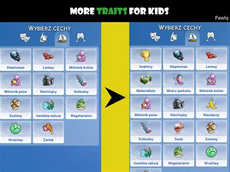 More Traits For Kids The Sims 4 Catalog