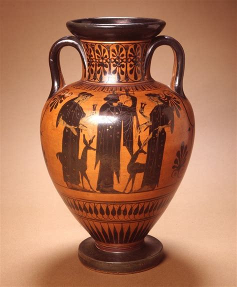Attributed To The Leagros Group Black Figure Neck Amphora Museum Of