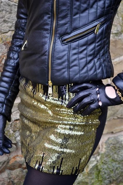 rock style by klára nekulová featuring a leather jacket and driving gloves paired with a