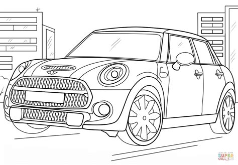 These colors are all controlled by the same gene. Mini Cooper coloring page | Free Printable Coloring Pages