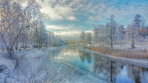 Winter Wonderland Photo Taken In Sweden During Wintertime Edited On