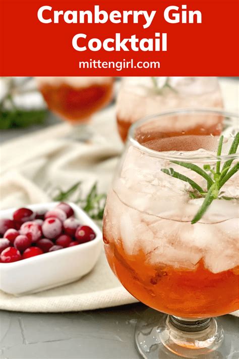 Simple Delicious And Festive This Cranberry Gin Cocktail Is Perfect