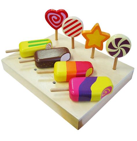 Wooden Ice Cream Lollie Pop Set Buy Play Kitchens And Toy Food