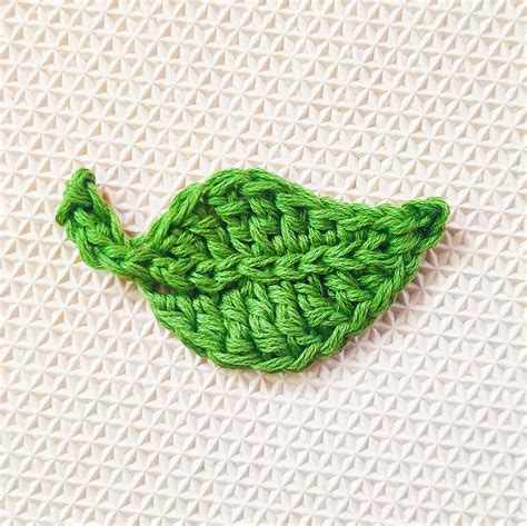 Rajis Craft Hobby How To Crochet A Leaf Applique Quick And Easy