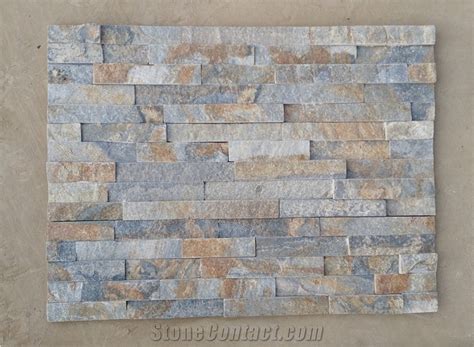 Blue And Brown Wall Stone Cladding Prices Cultured Stone Stacked