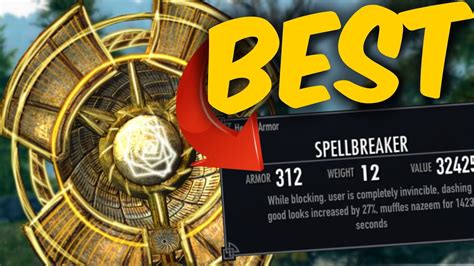 Is Spellbreaker The Best Shield In Skyrim Youtube