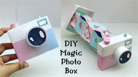 Diy Magic Paper Camera Photo Box Paper Craft Paper Camera Diy
