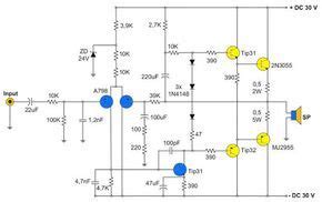 Power amplifier ocl 50 watt is a power amplifier that is now very popular and widely used for audio in homes.see circuit diagram, components, and pcb layout design here. 400W Amplifier with 2N3055/MJ2955 | Hifi amplifier, Audio amplifier, Diy amplifier
